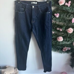 Zara Indigo Denim Trousers